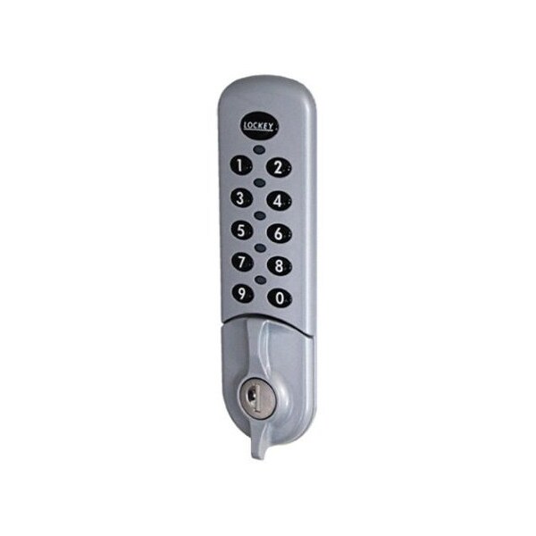 Flush Fit Electronic Cabinet Lock Standard Silver Vertical